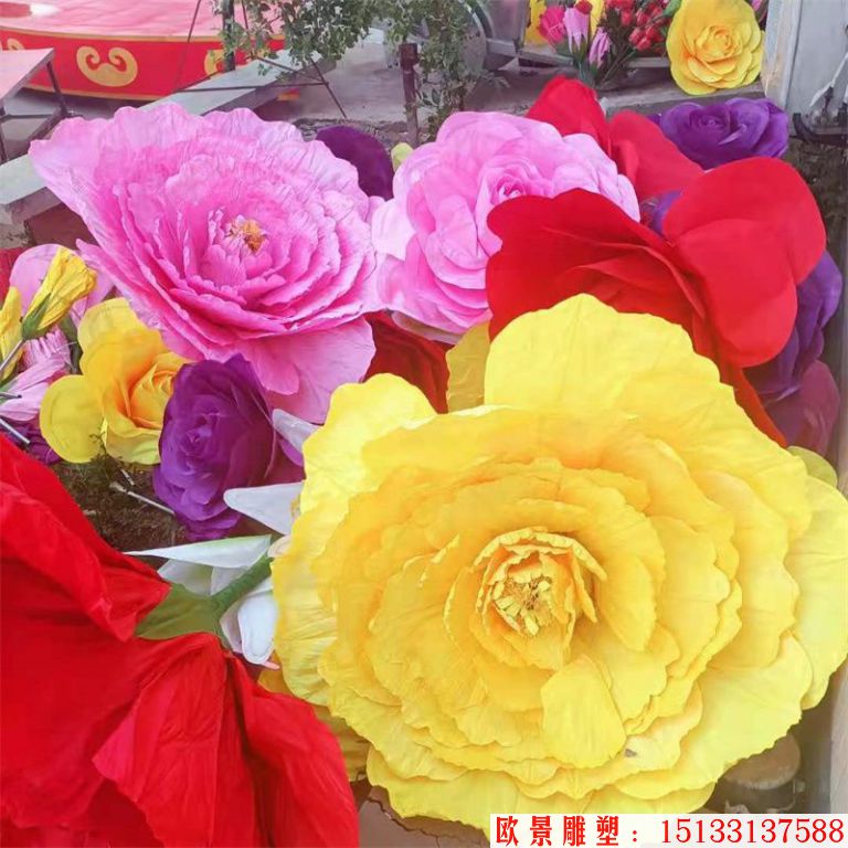 玻璃钢花篮雕塑,仿天安门花篮,花卉绢花花篮6